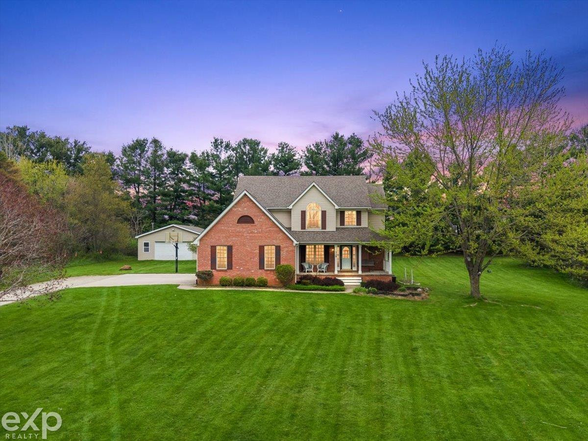 1958 Deer Run Lane, Leonard, MI 48367 — front exterior