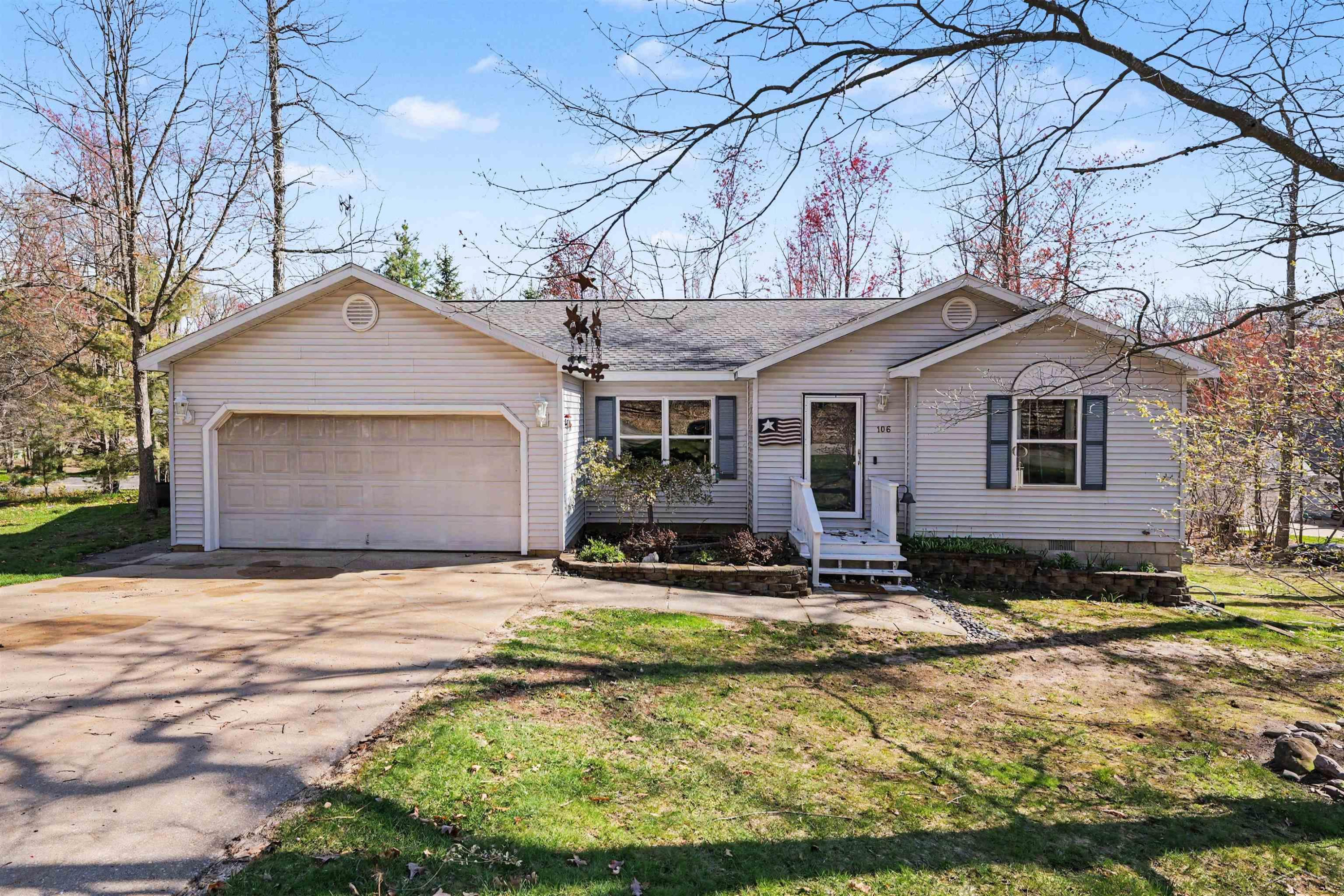 106 Eva Lane, Roscommon, MI 48653 — front exterior