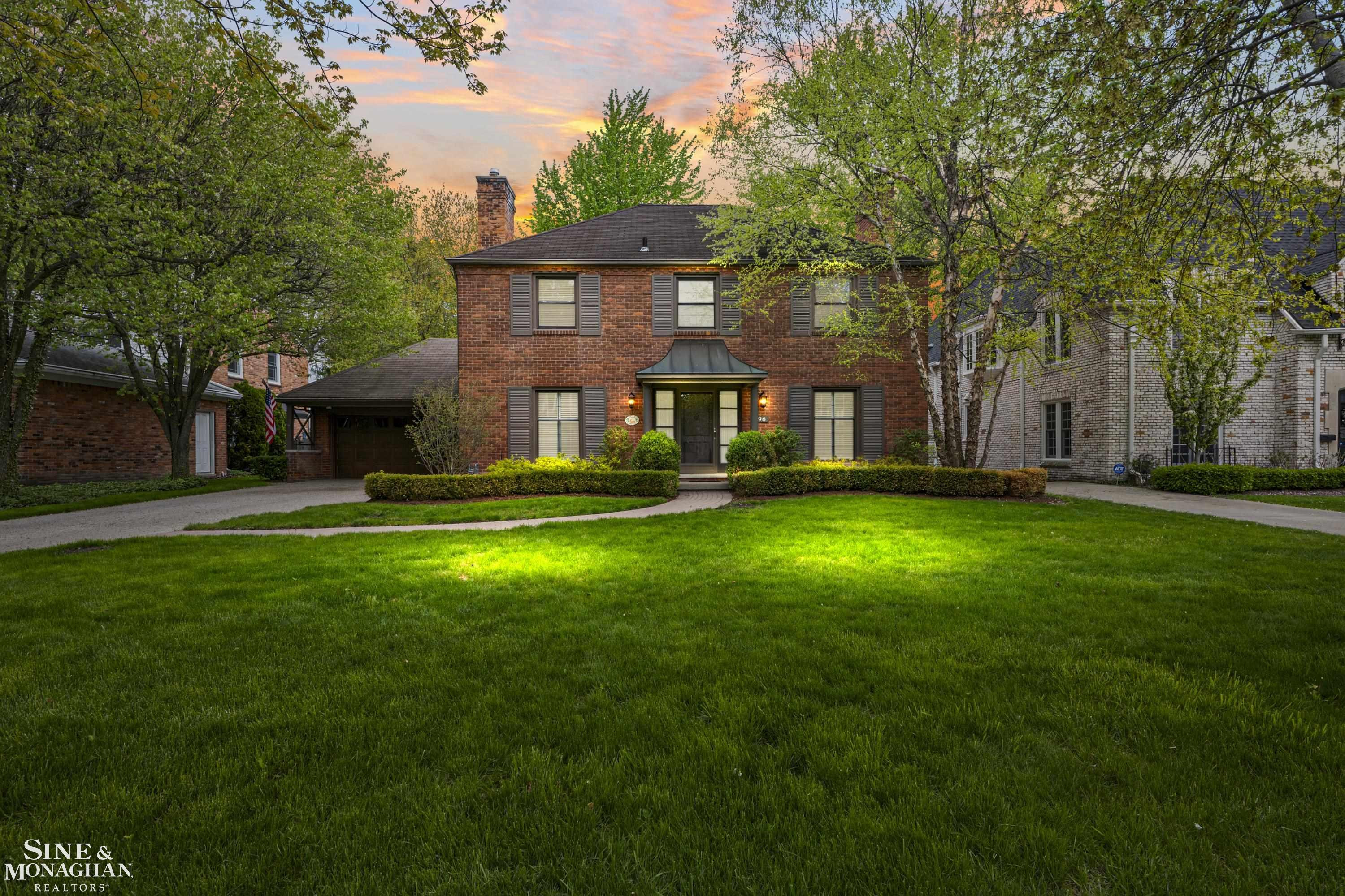 96 Moran Road, Grosse Pointe Farms, MI 48236 — front exterior