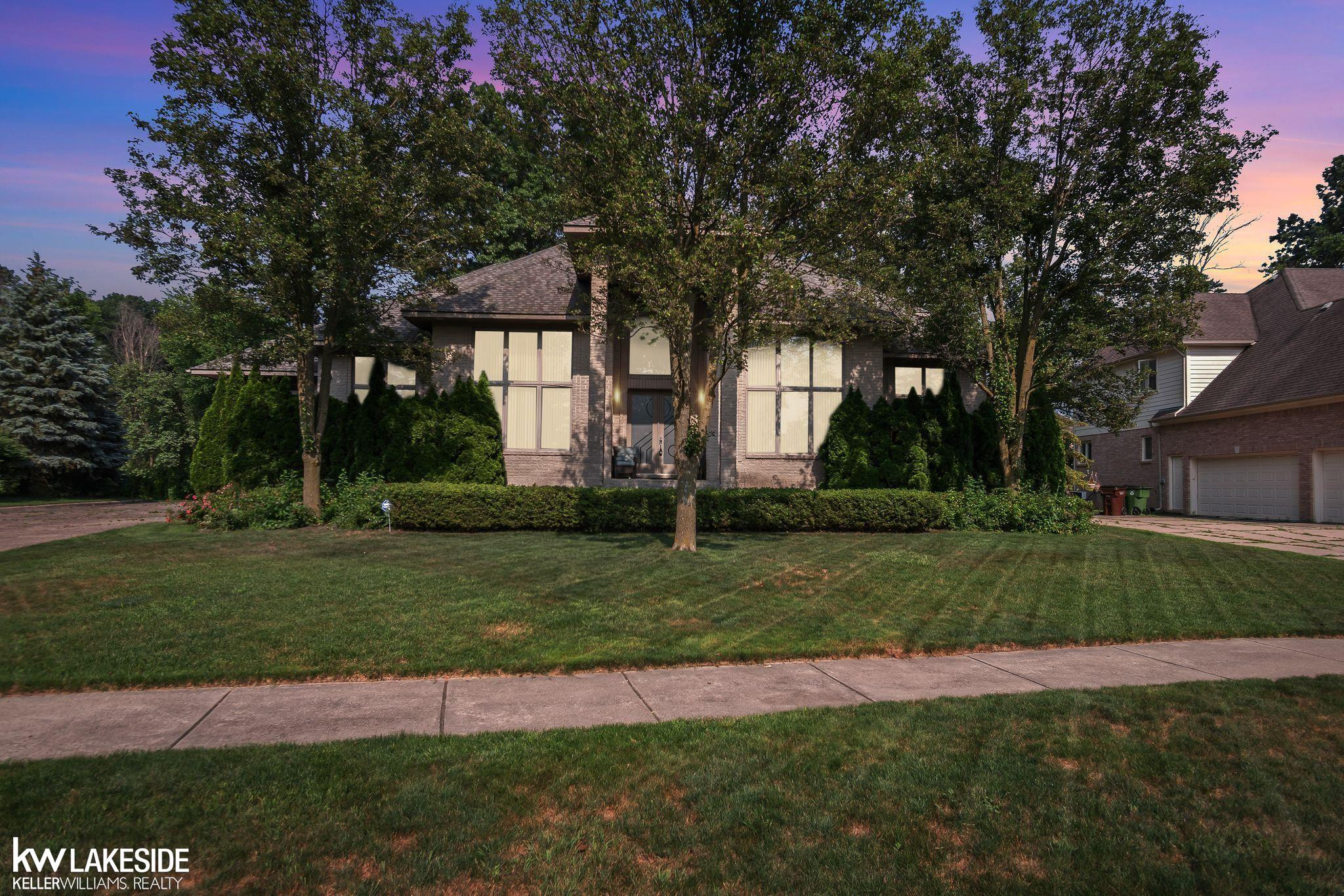 55766 Apple Lane, Shelby Twp, MI 48316 — front exterior