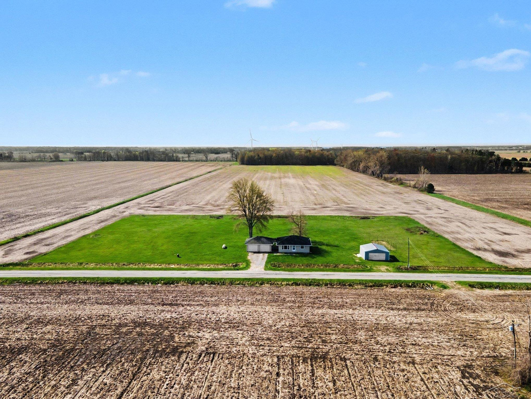 19395 Dice Road, Merrill, MI 48637 — front exterior