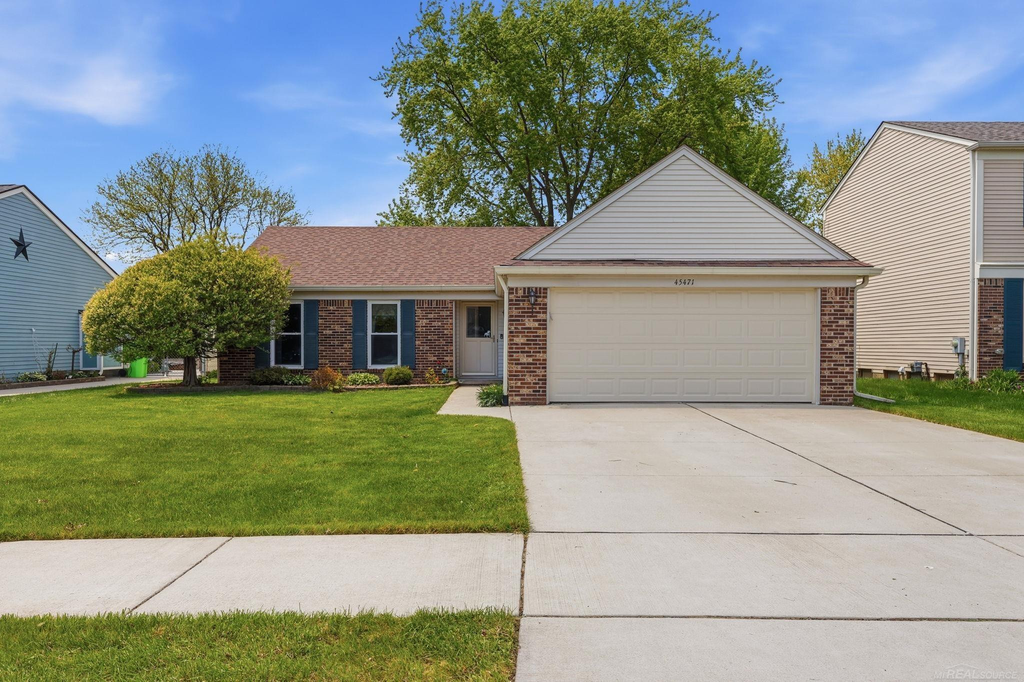 45471 Ronnen Drive, MI 48044 — front exterior