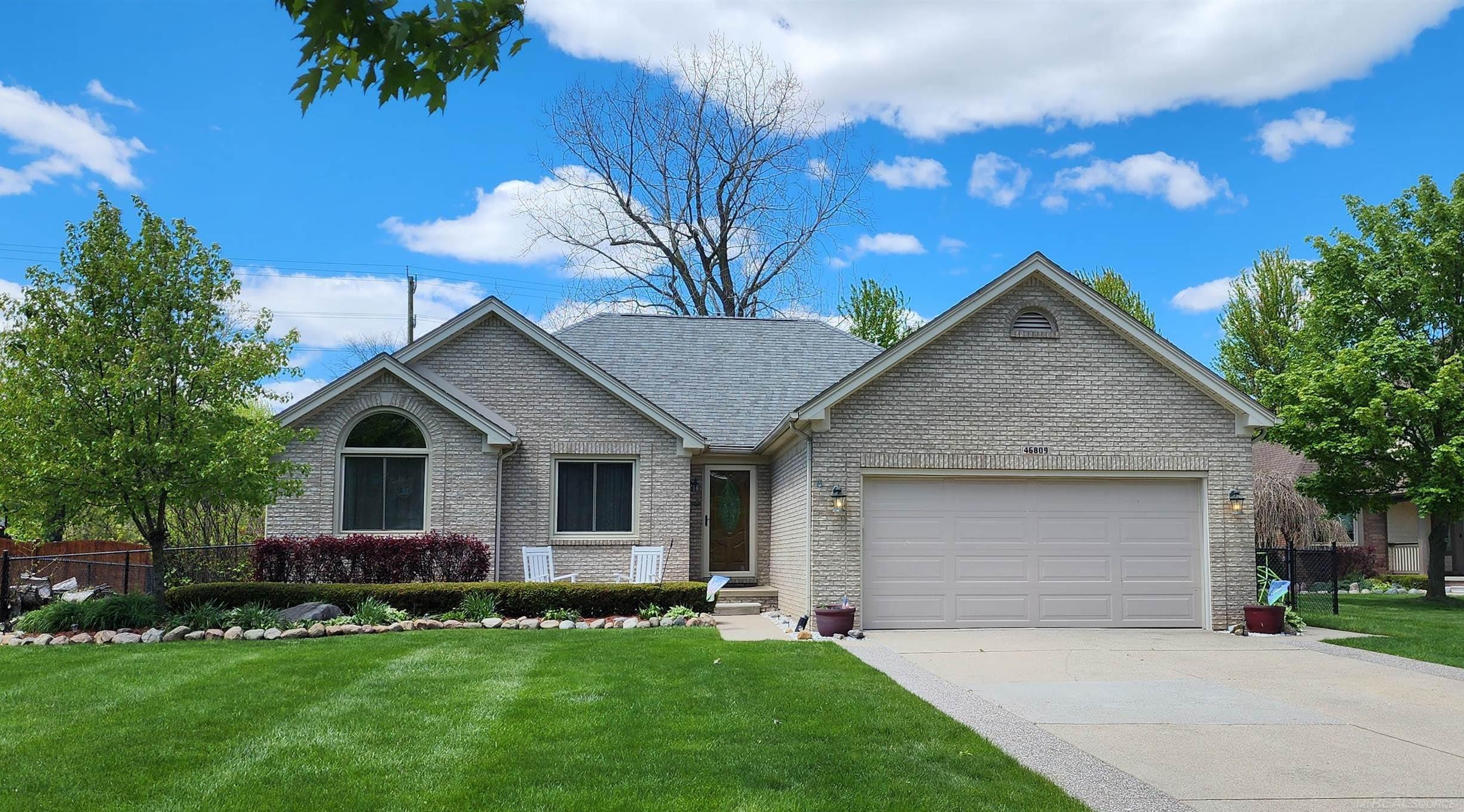 46809 Burt Court, Chesterfield, MI 48047 — front exterior