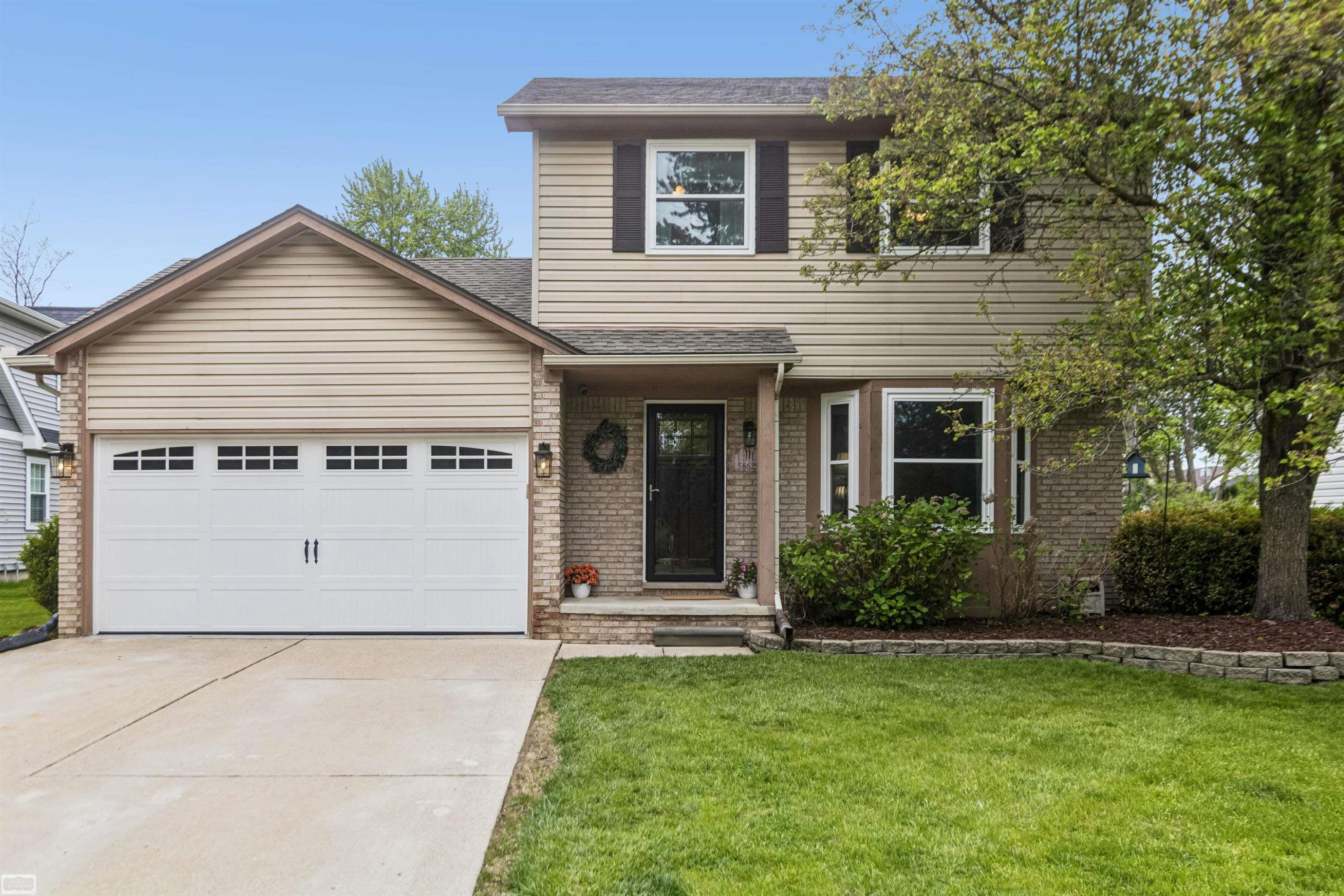 58625 CATHEY Street, Washington, MI — front exterior