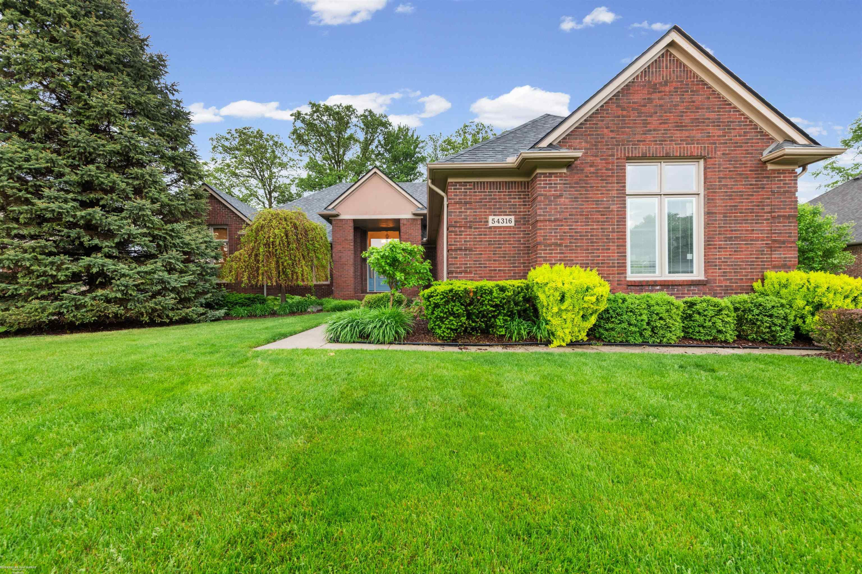 54316 Black Cherry Lane, Shelby Twp, MI 48315 — front exterior