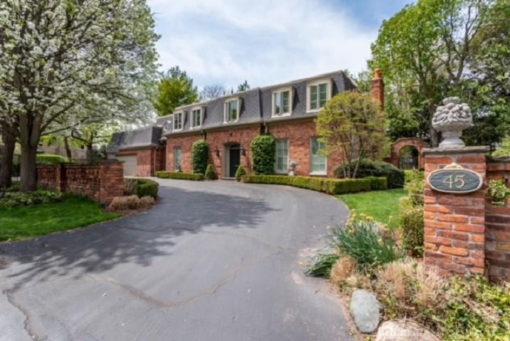 45 Lakecrest Lane, Grosse Pointe Farms, MI 48236 — front exterior