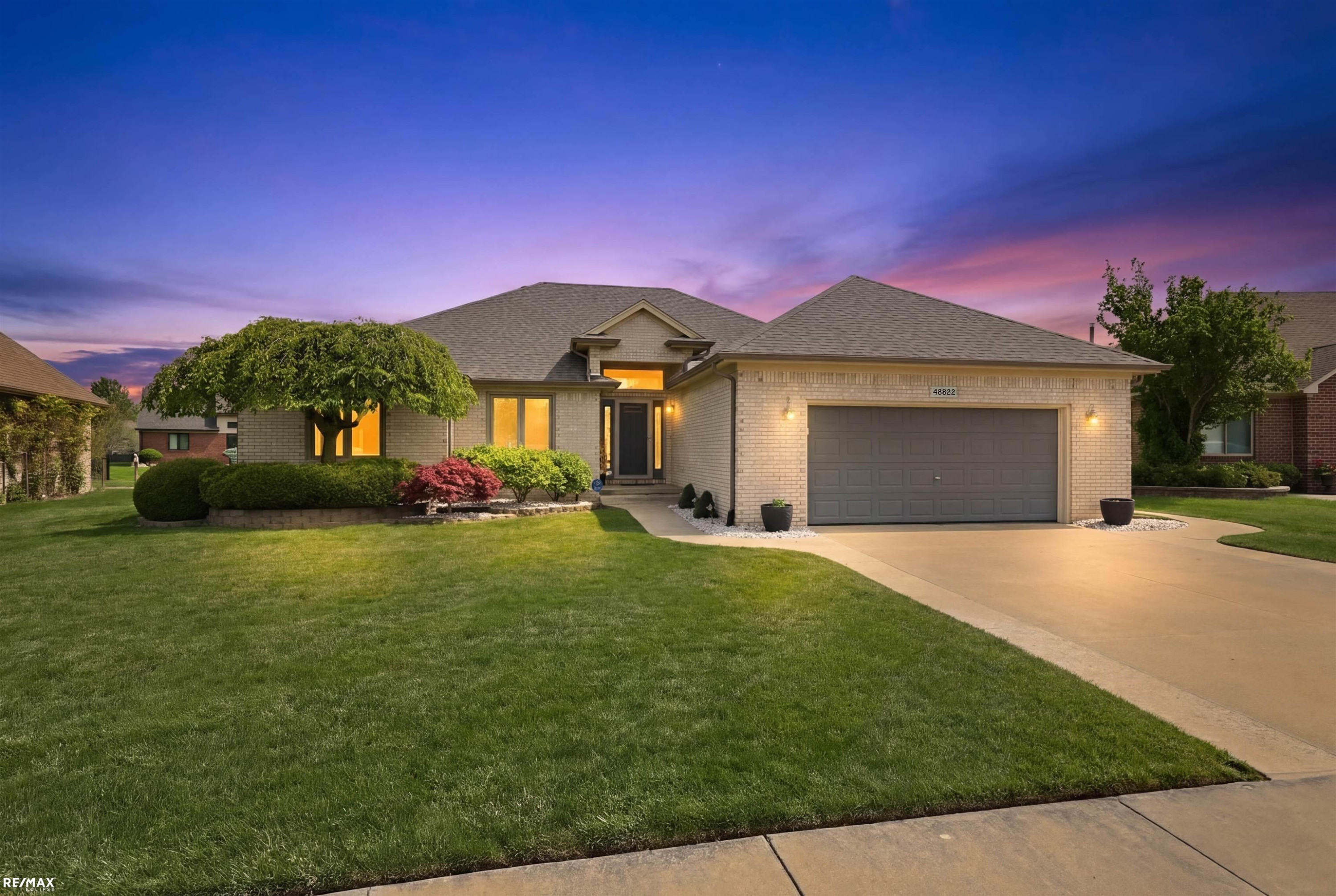 48822 Park Place Drive, MI 48044 — front exterior