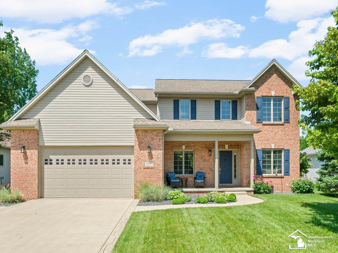 1176 Twin Lakes Drive, Temperance, MI 48182 — front exterior