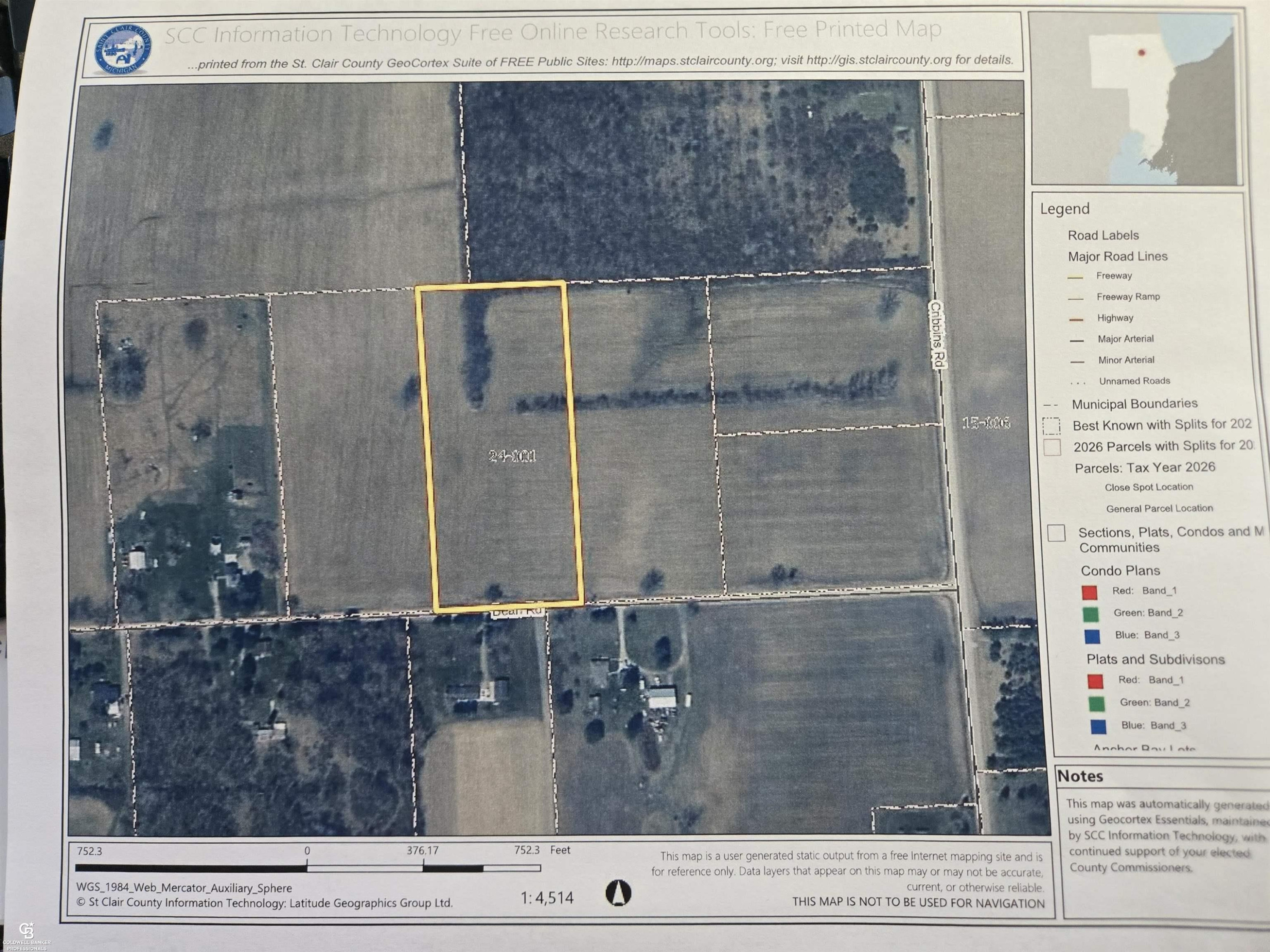 00 Bean VL Lot E Road, Avoca, MI 48006