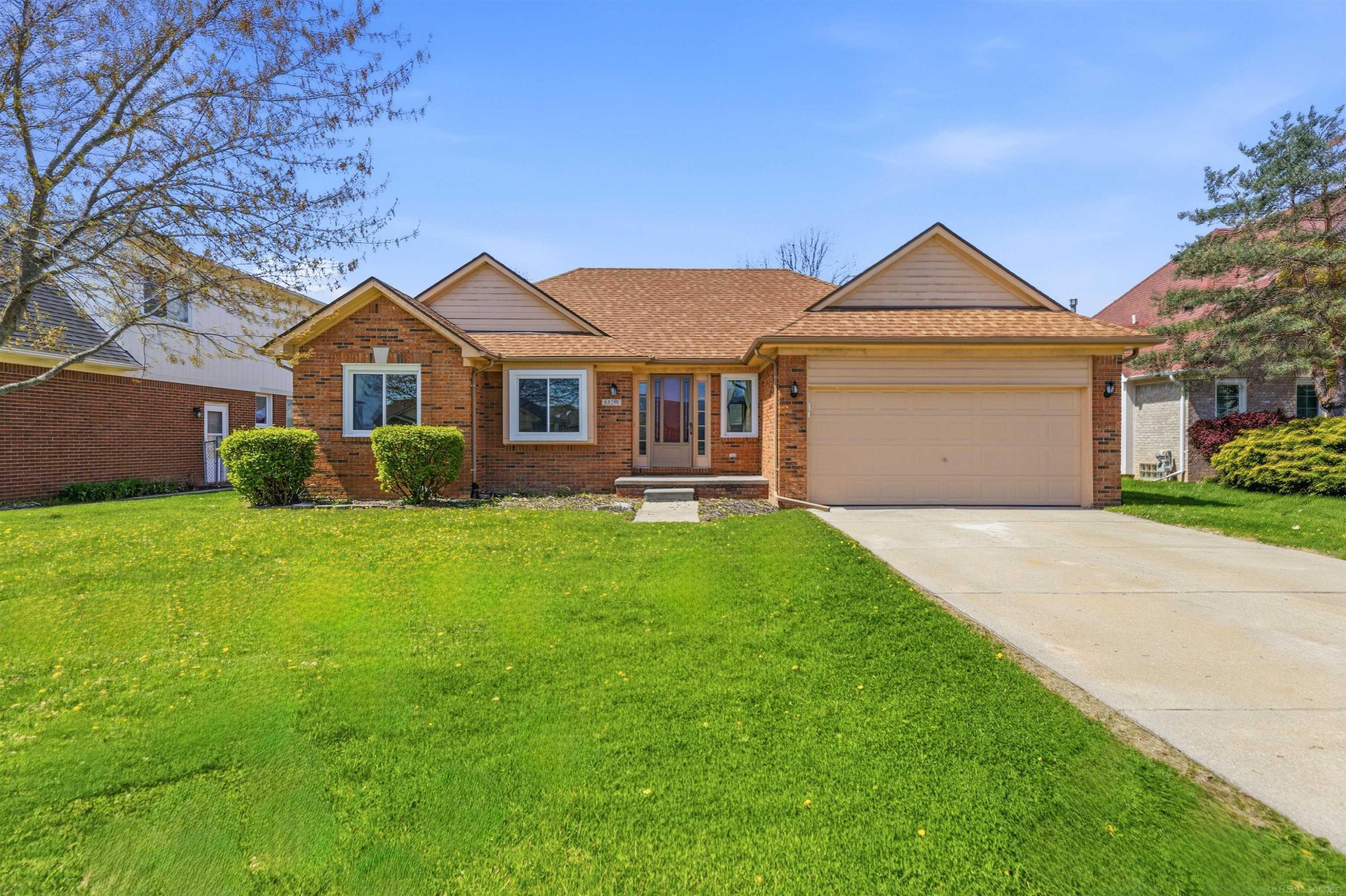 53291 Pimpernil Lane, Chesterfield, MI — front exterior