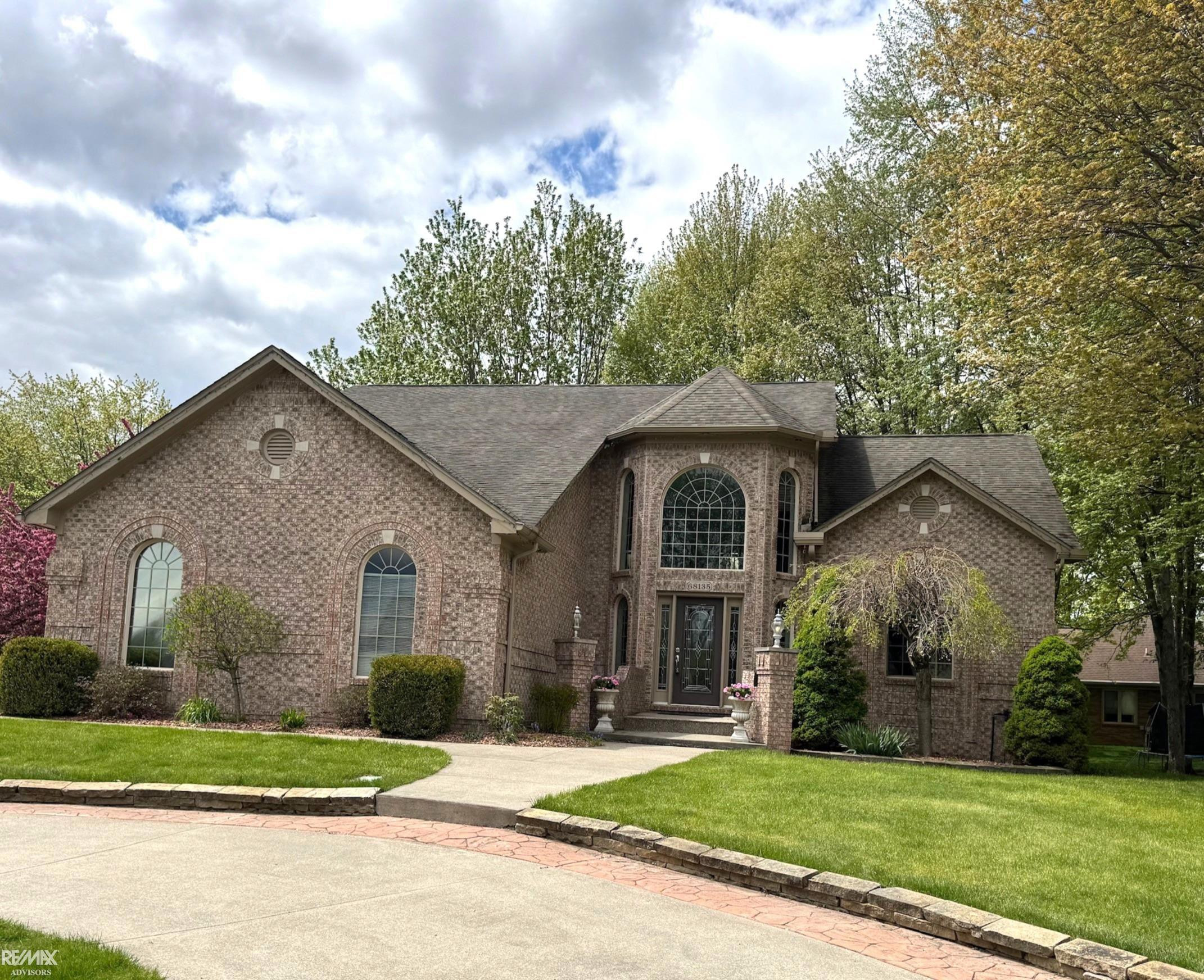 68135 Lake Angela Drive, Richmond, MI 48062 — front exterior