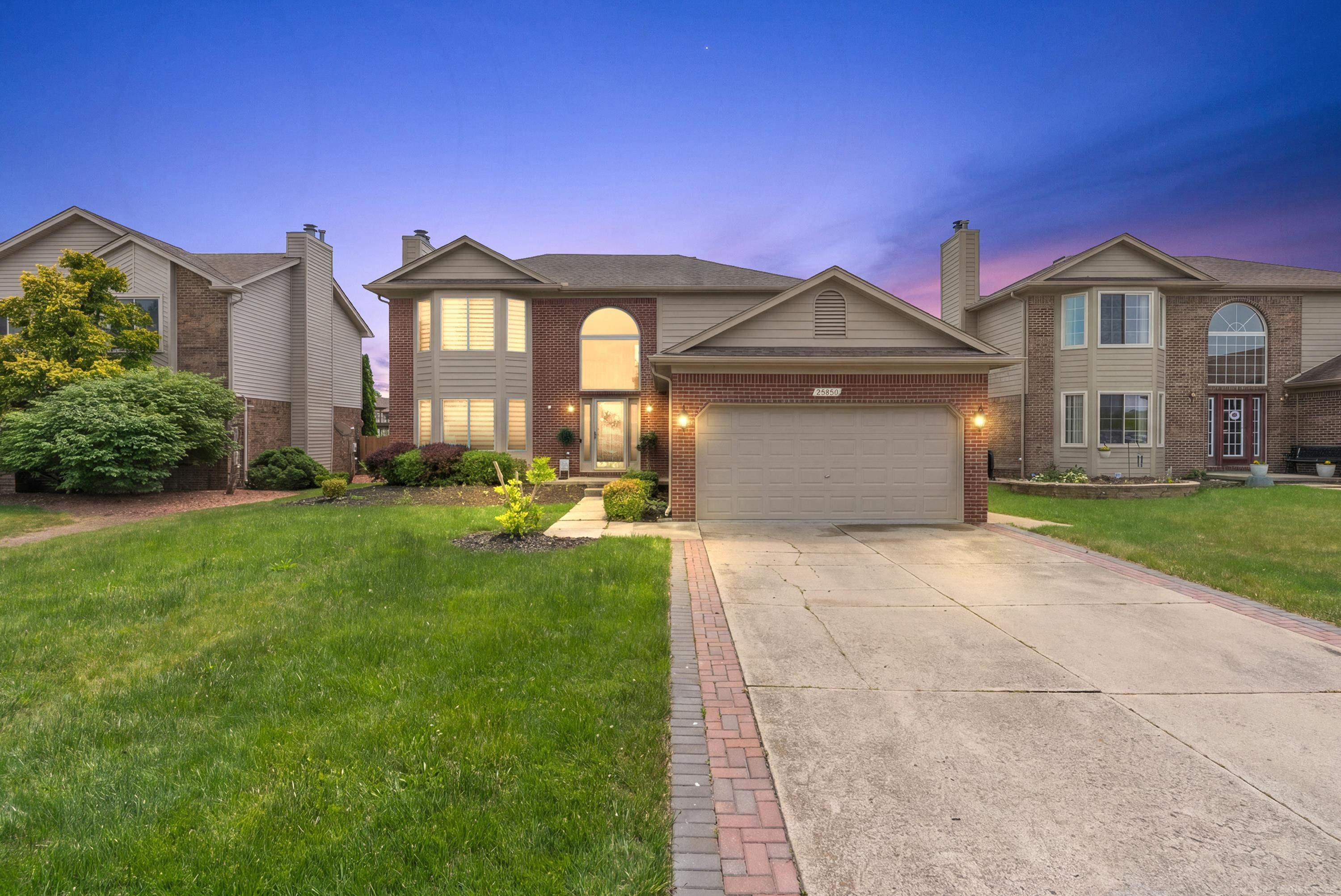 25850 Princess Drive, Chesterfield, MI — front exterior