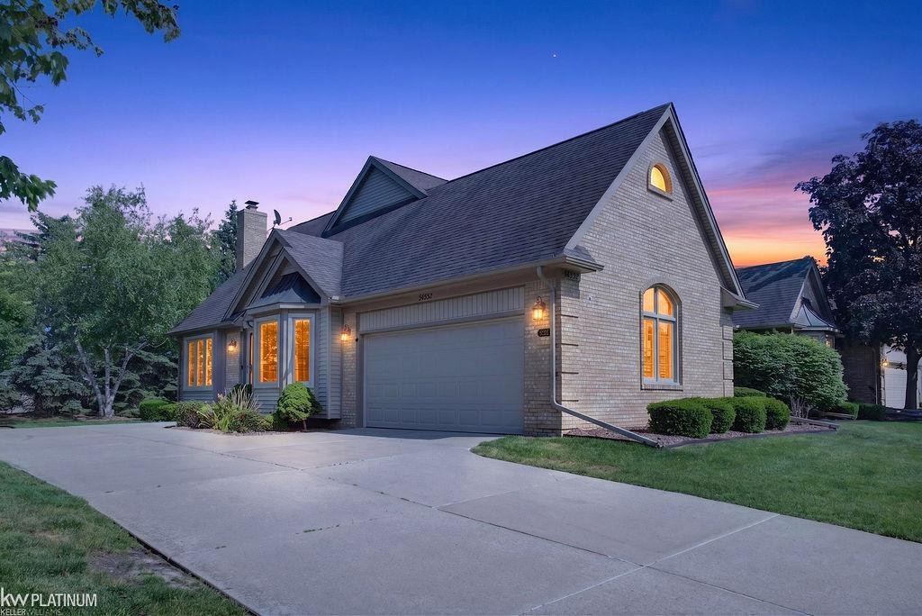 54532 CAMBRIDGE Drive, Shelby Twp, MI 48315 — front exterior