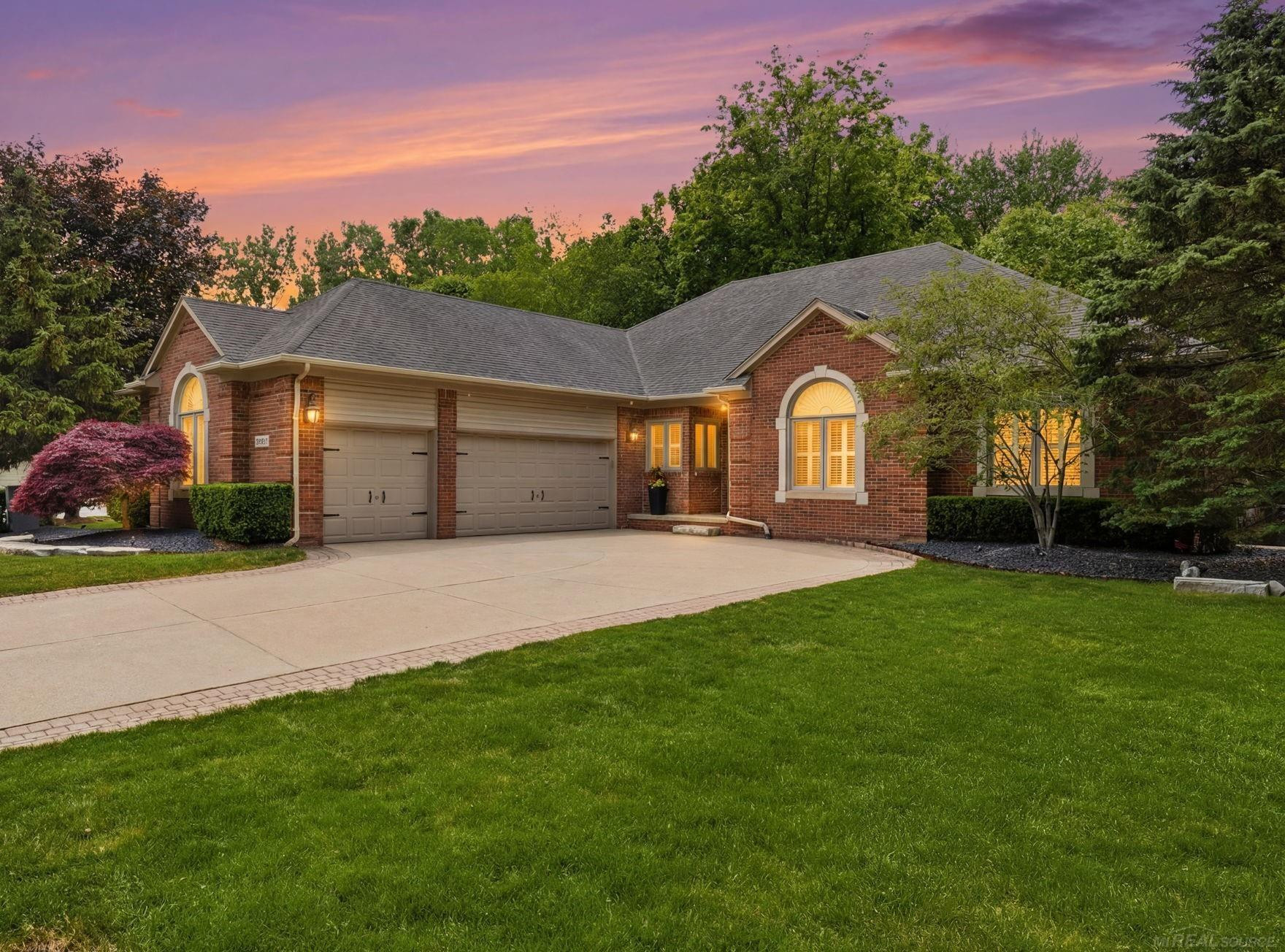 54501 Aurora Park, Shelby Twp, MI 48316 — front exterior