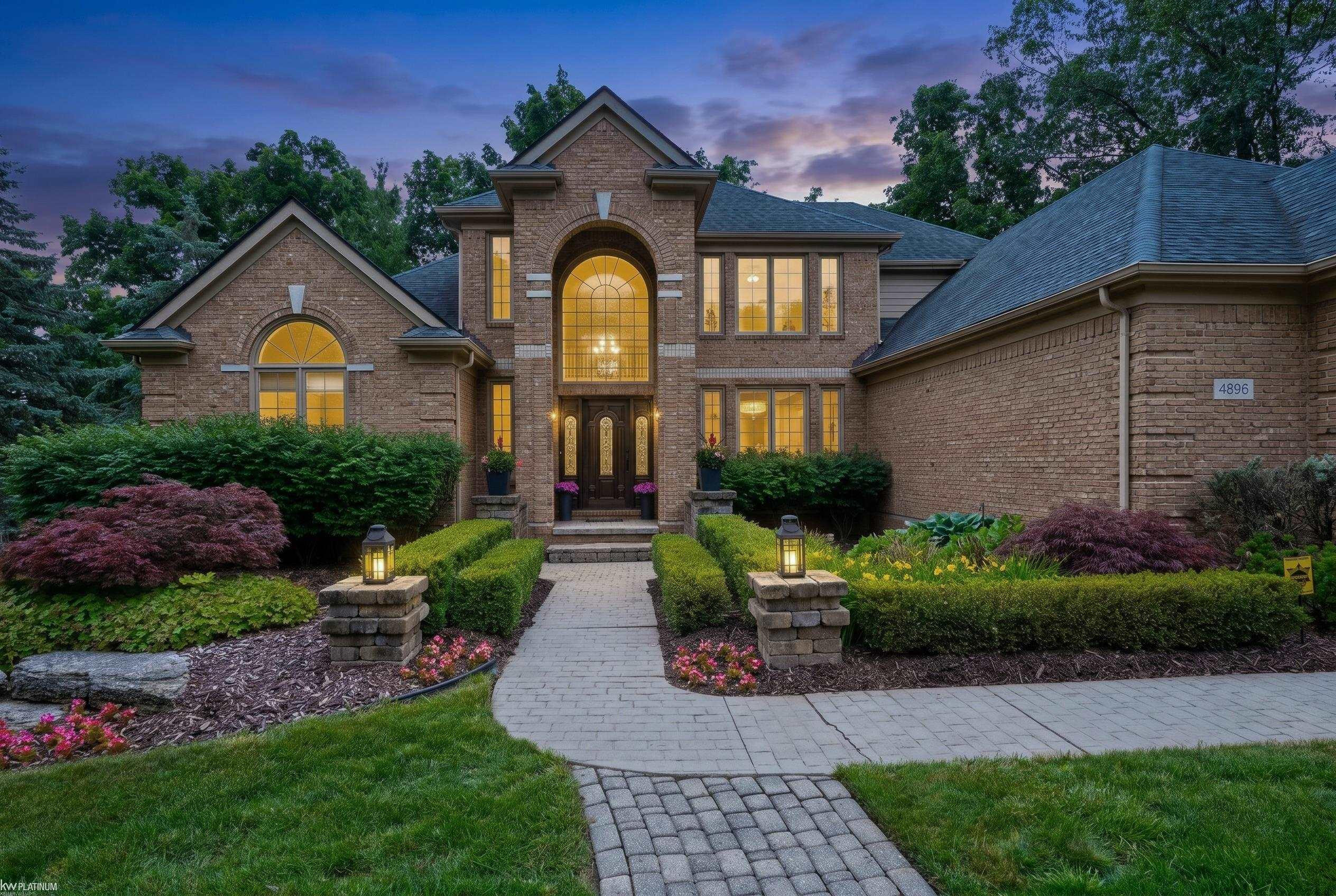 4896 Brookside Lane, MI — front exterior