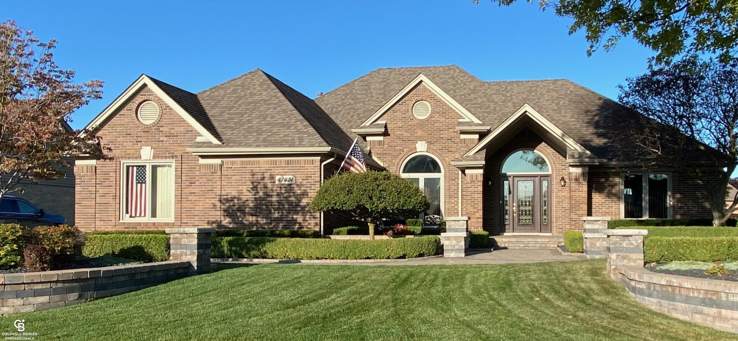 47351 Bobwhite Lane, Shelby Twp, MI 48315 — front exterior