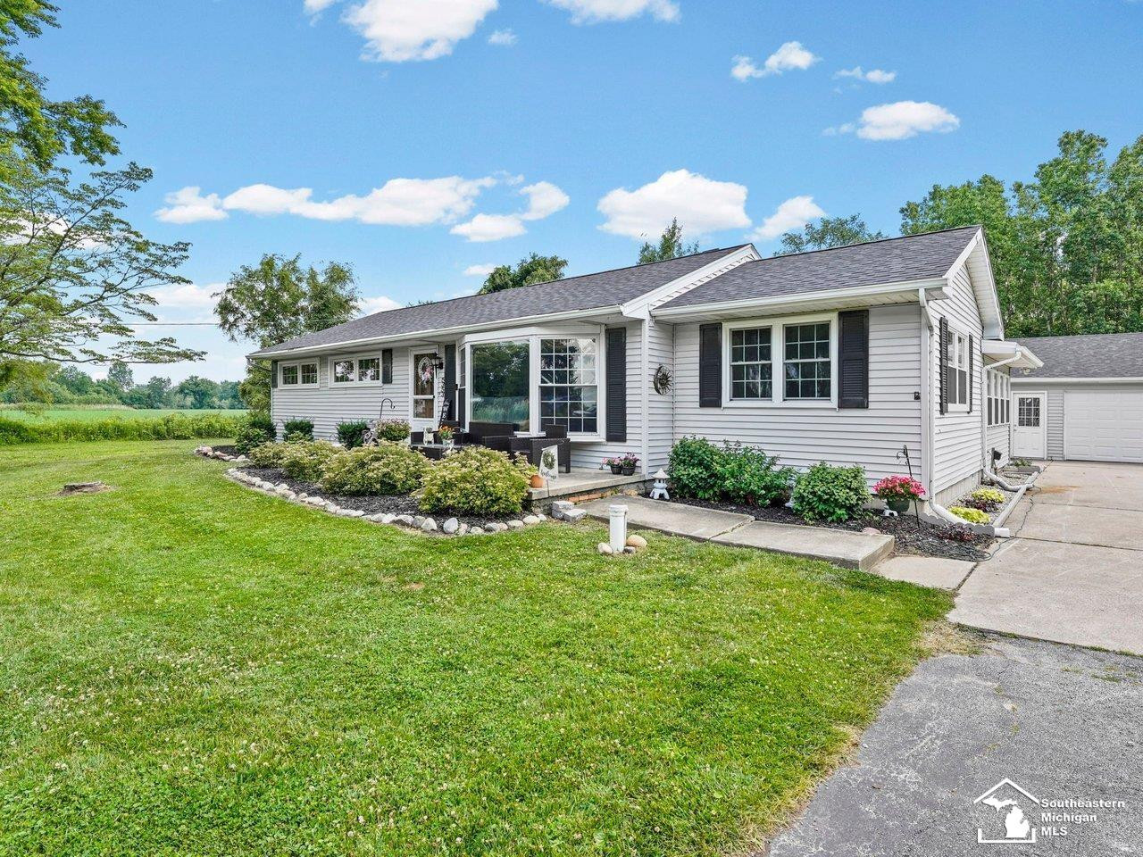5353 School Road, Petersburg, MI 49270 — front exterior