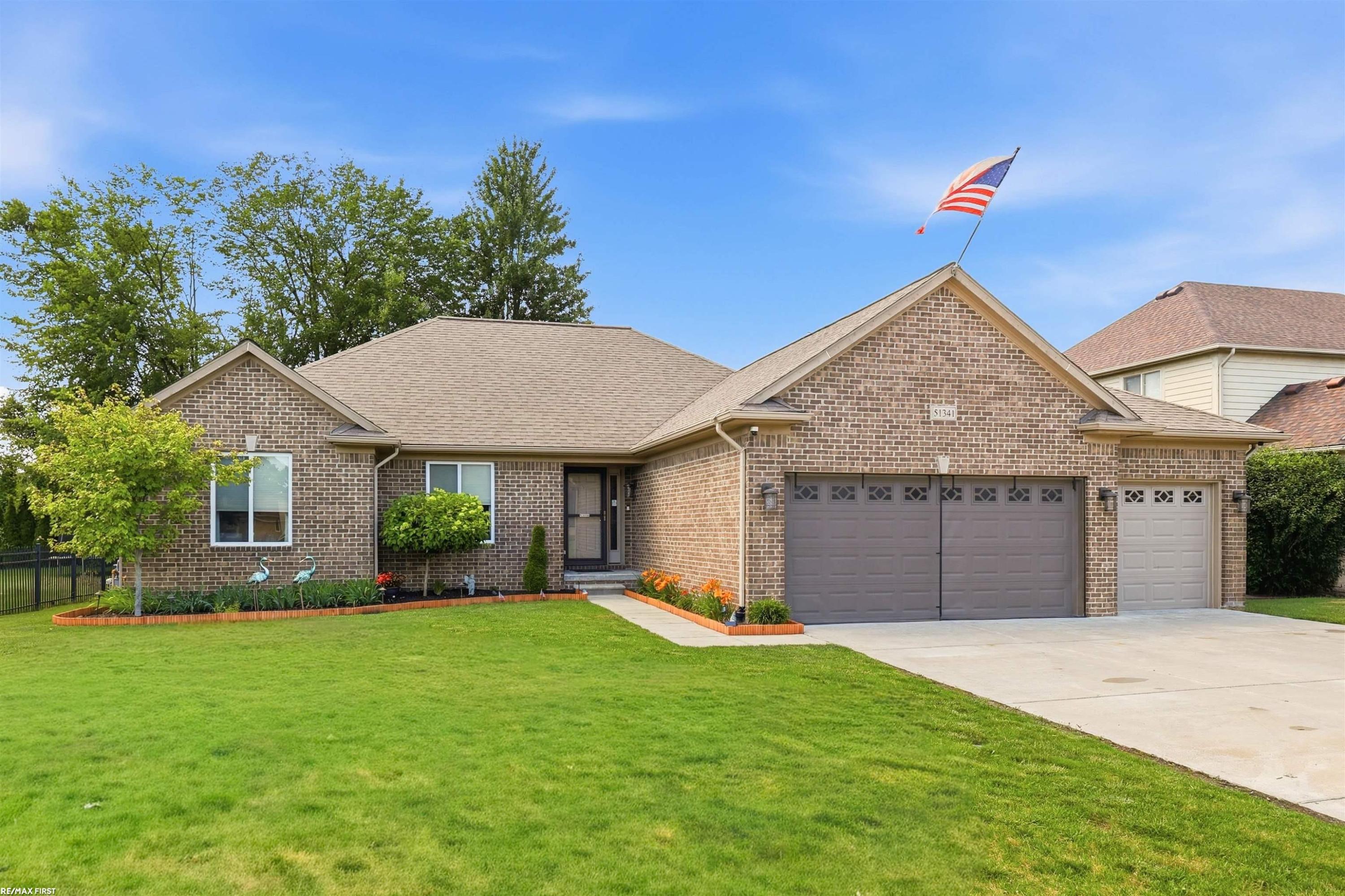 51341 Caroline Drive, New Baltimore, MI 48047 — front exterior