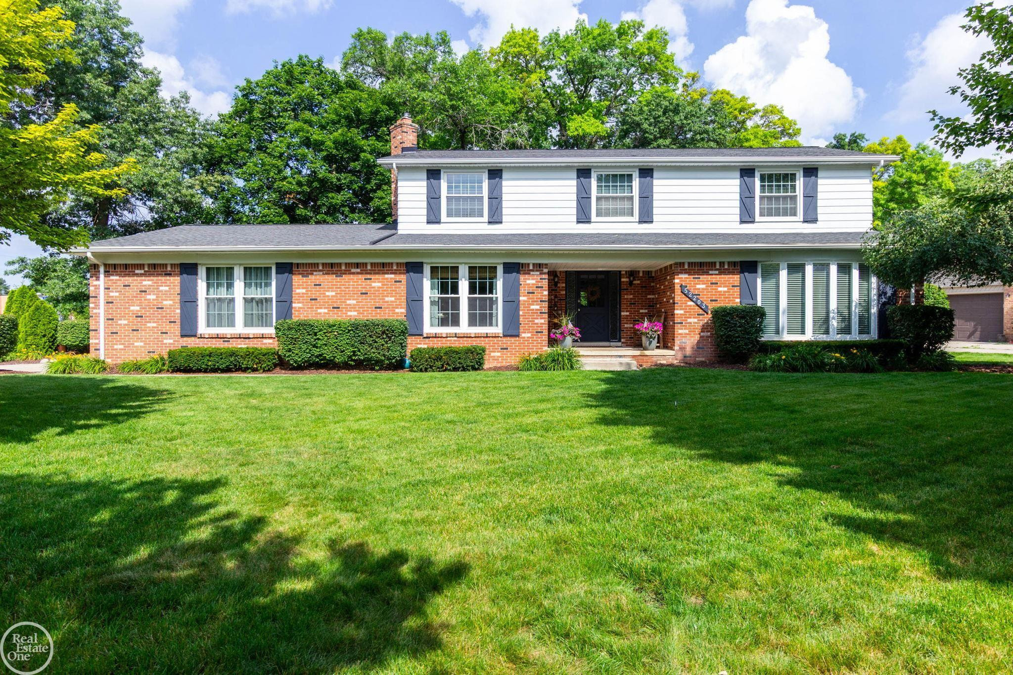52203 Belle Arbor Drive, Shelby Twp, MI 48316 — front exterior