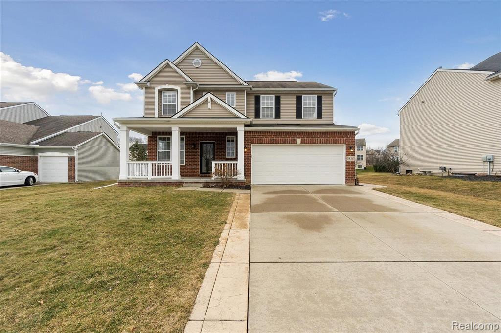 3860 Silver Charm Ln Lane, Howell, MI 48843 — front exterior
