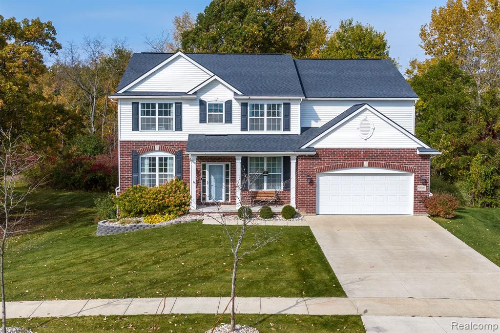 58206 SUNFLOWER Circle N, New Hudson, MI 48165 — front exterior
