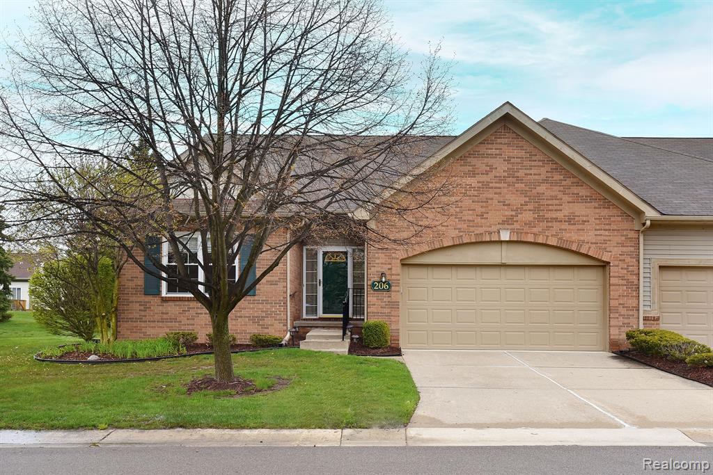 206 WINSLOW Circle, Commerce Twp, MI 48390 — front exterior