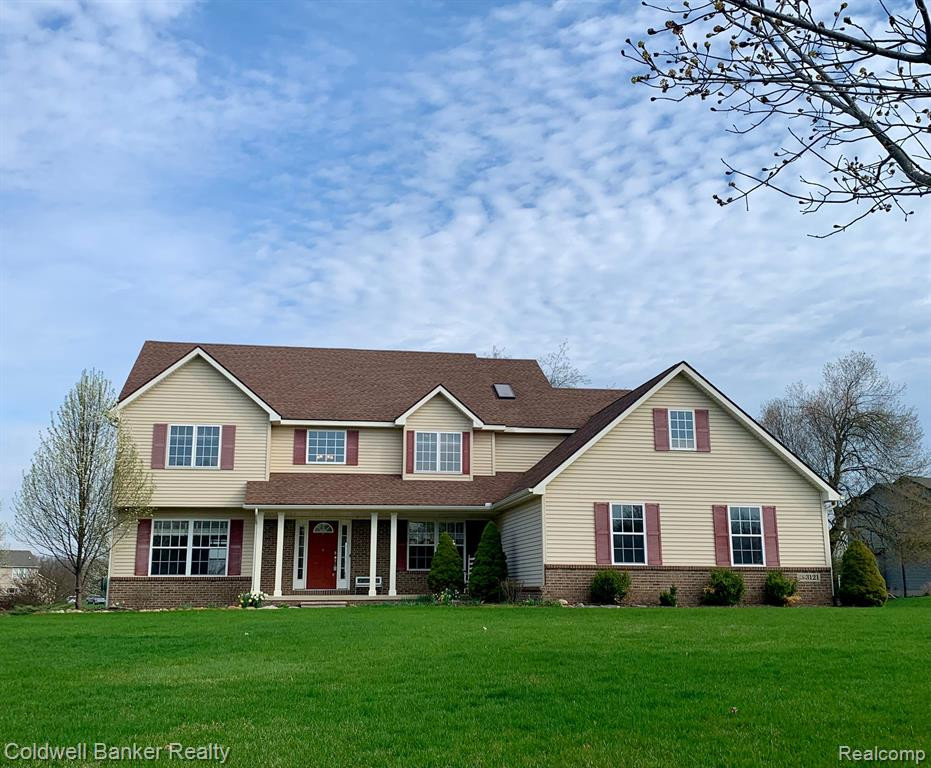 3121 FIELDSTONE Drive, Dexter, MI 48130 — front exterior
