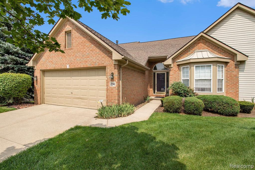 214 SHORE BROOK Lane, Walled Lake, MI 48390 — front exterior