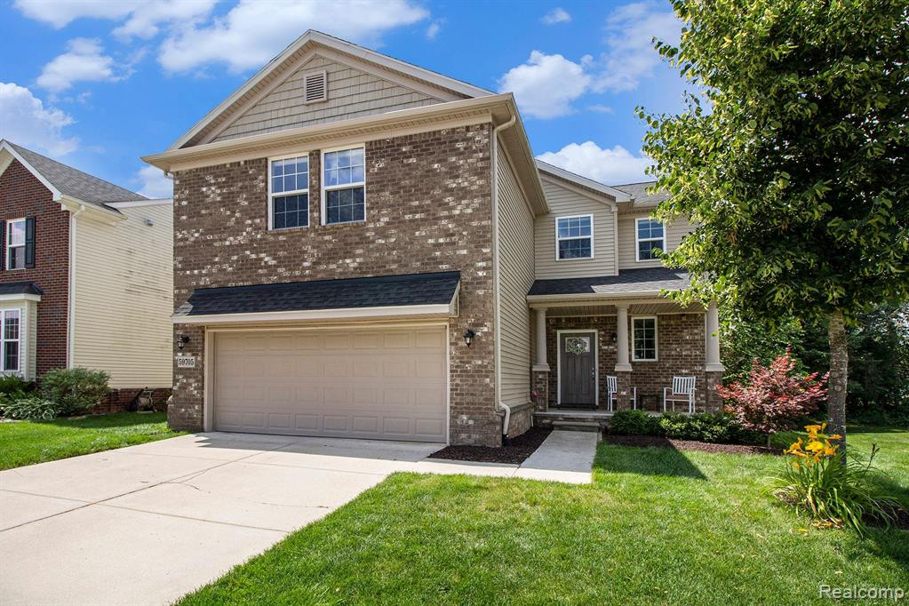 59705 TWIN PINES Drive, New Hudson, MI 48165 — front exterior