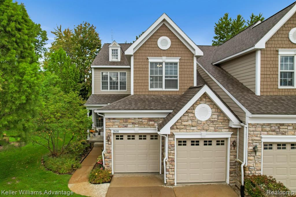 26436 FIELDSTONE Drive, Novi, MI — front exterior