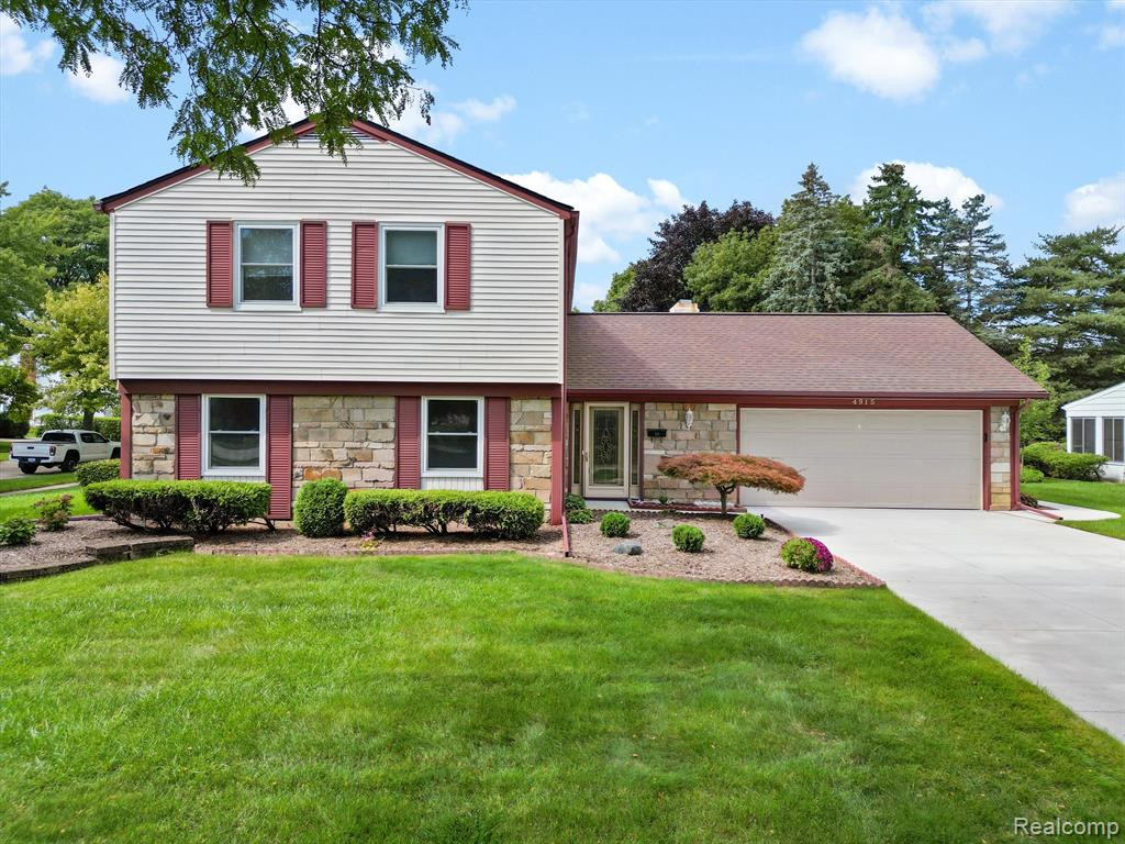 4915 BUTLER Drive, Troy, MI 48085 — front exterior