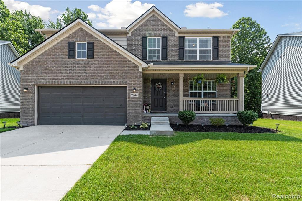 37644 N DIANNE Lane, New Boston, MI 48164 — front exterior