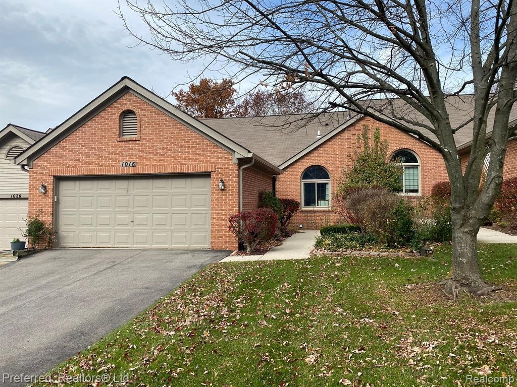 1016 PINEWOOD Court, 48, Brighton, MI 48116 — front exterior
