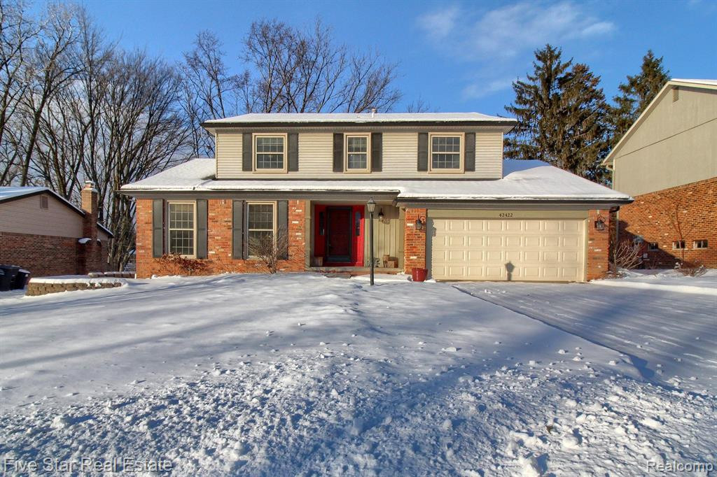 42422 STEEPLEVIEW Street, Northville, MI 48168 — front exterior