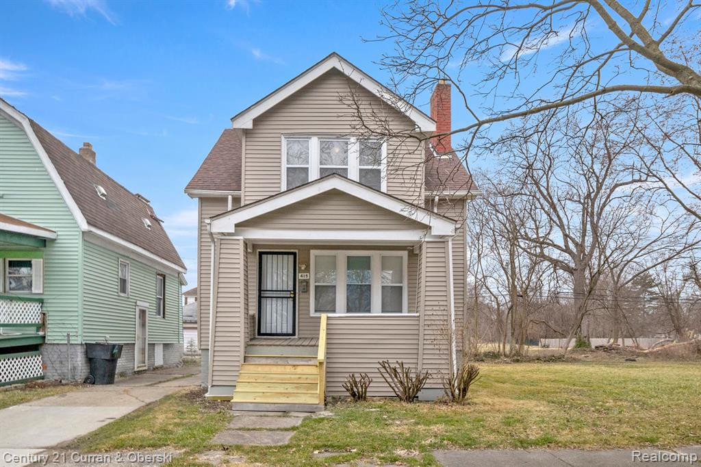 415 MANISTIQUE Street, Detroit, MI 48215 — front exterior