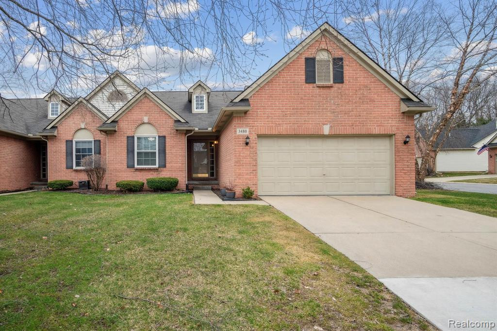 3480 Dewdrop Lane, Howell, MI 48843 — front exterior