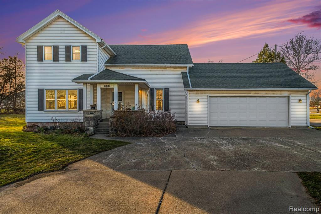 888 BALDWIN Road, Lapeer, MI 48446 — front exterior