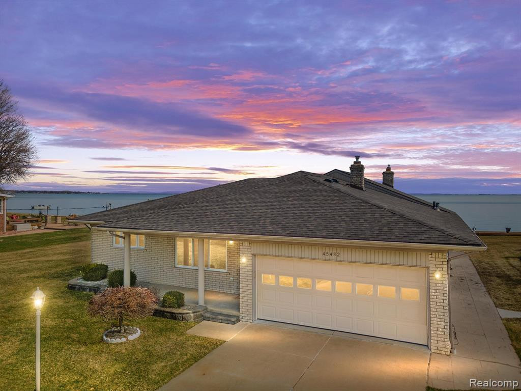 45482 PRIVATE SHORE Drive, Chesterfield, MI 48047 — front exterior