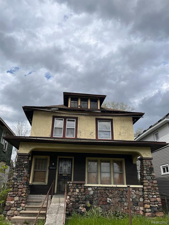 4036 COLUMBUS Street, Detroit, MI 48204 — front exterior