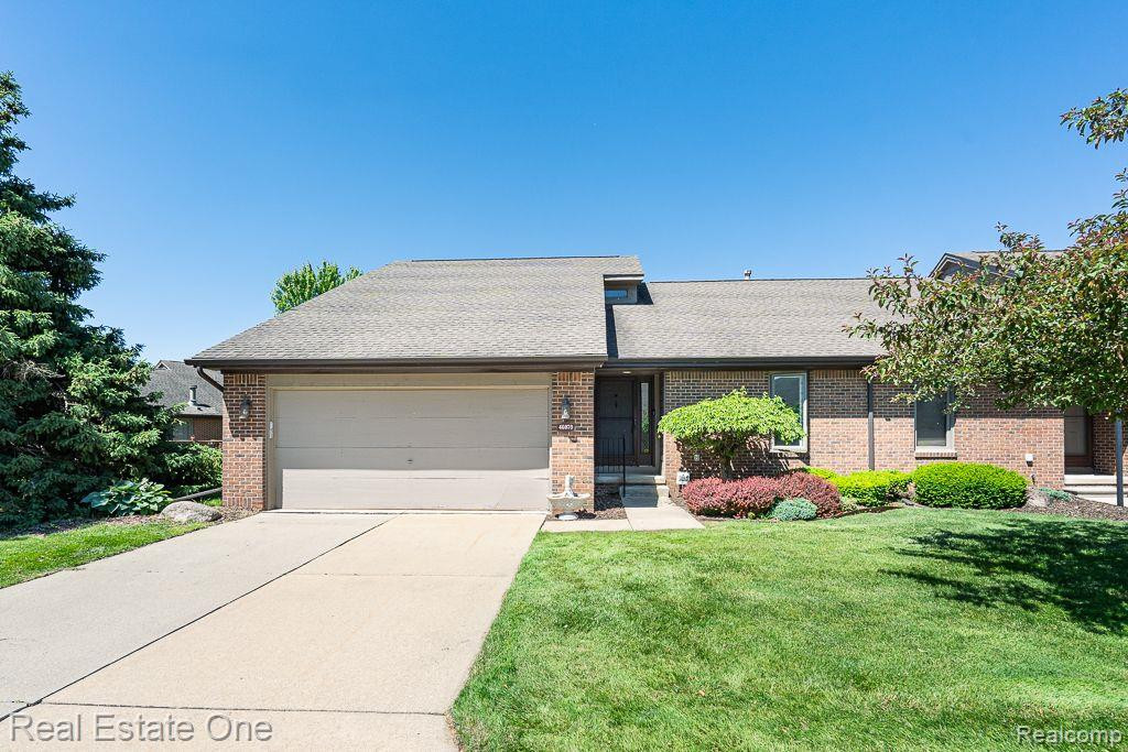 46070 MEADOWS Circle E, Macomb, MI 48044 — front exterior