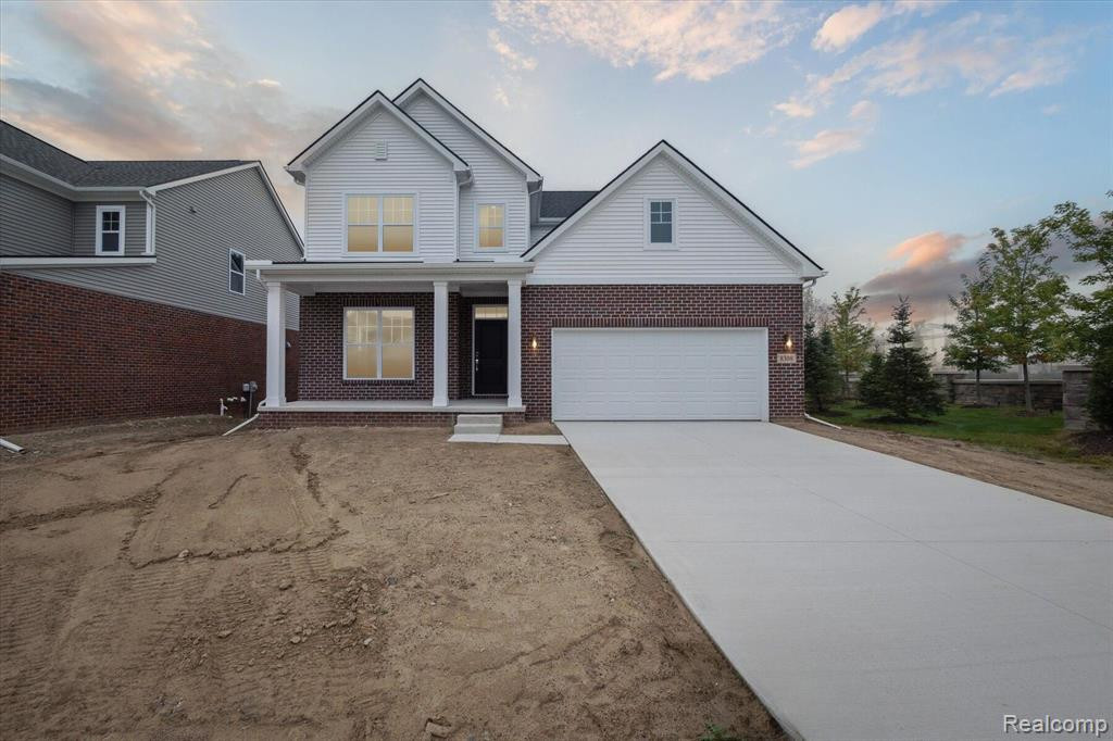 8308 GROVE Street, Washington, MI — front exterior