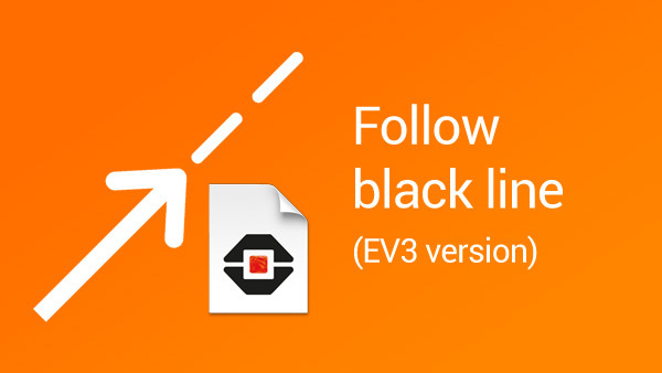 lego mindstorms ev3 follow black line program