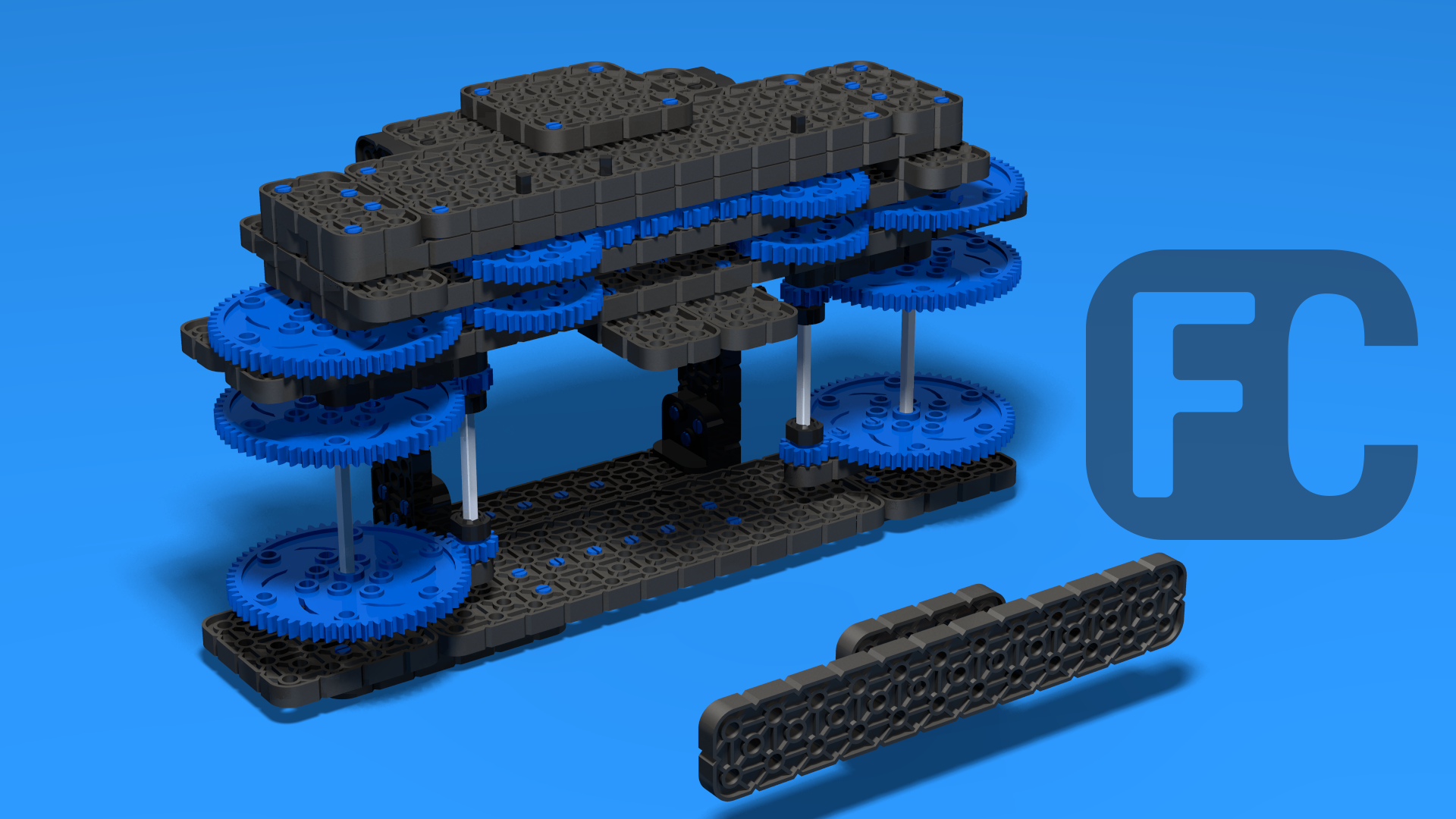 FLLCasts VEX Ball Thrower With Rubber Bands