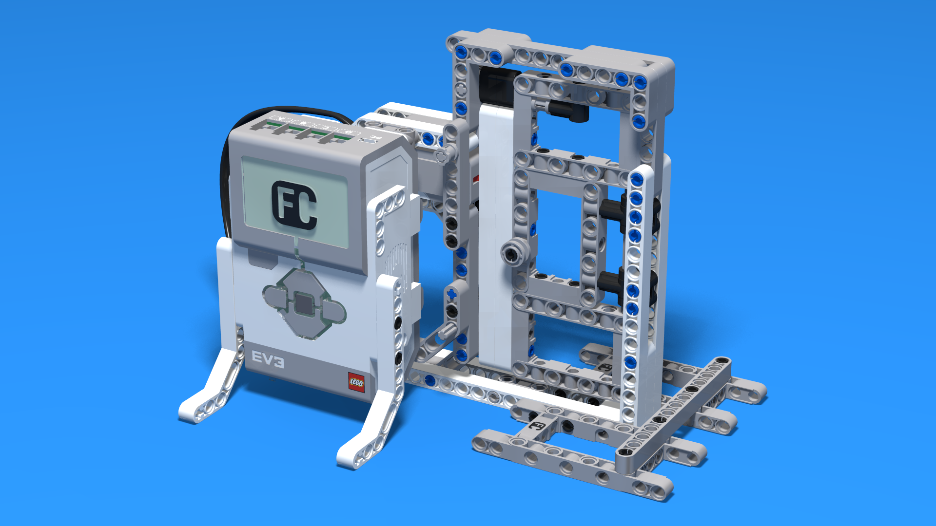 FLLCasts SecurityDoor, robot door built with LEGO Mindstorms EV3