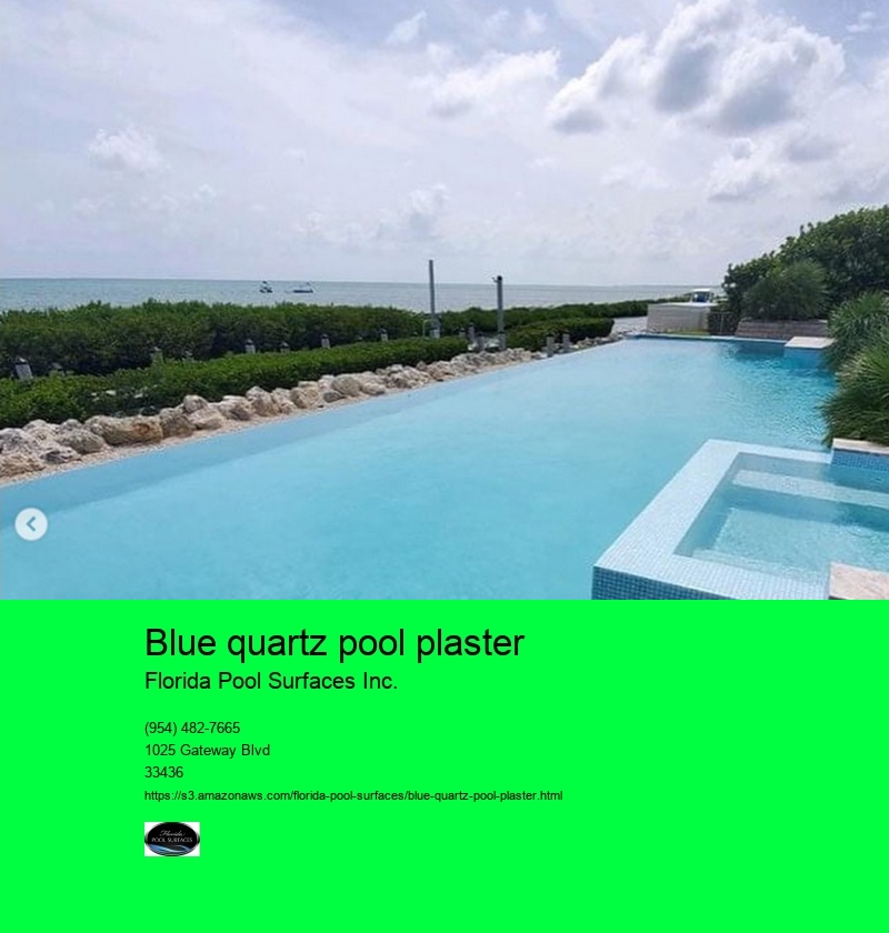 blue quartz pool plaster Florida Pool Surfaces Inc. blue quartz pool plaster