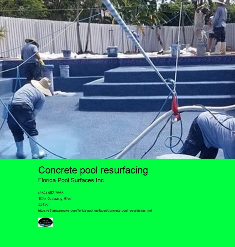concrete pool resurfacing Florida Pool Surfaces Inc. concrete pool resurfacing