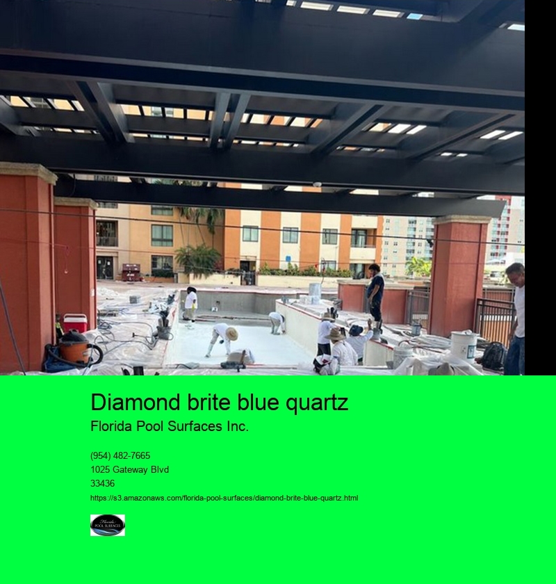 diamond brite blue quartz Florida Pool Surfaces Inc. diamond brite blue quartz