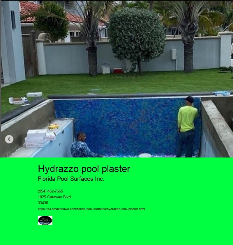 hydrazzo pool plaster Florida Pool Surfaces Inc. hydrazzo pool plaster