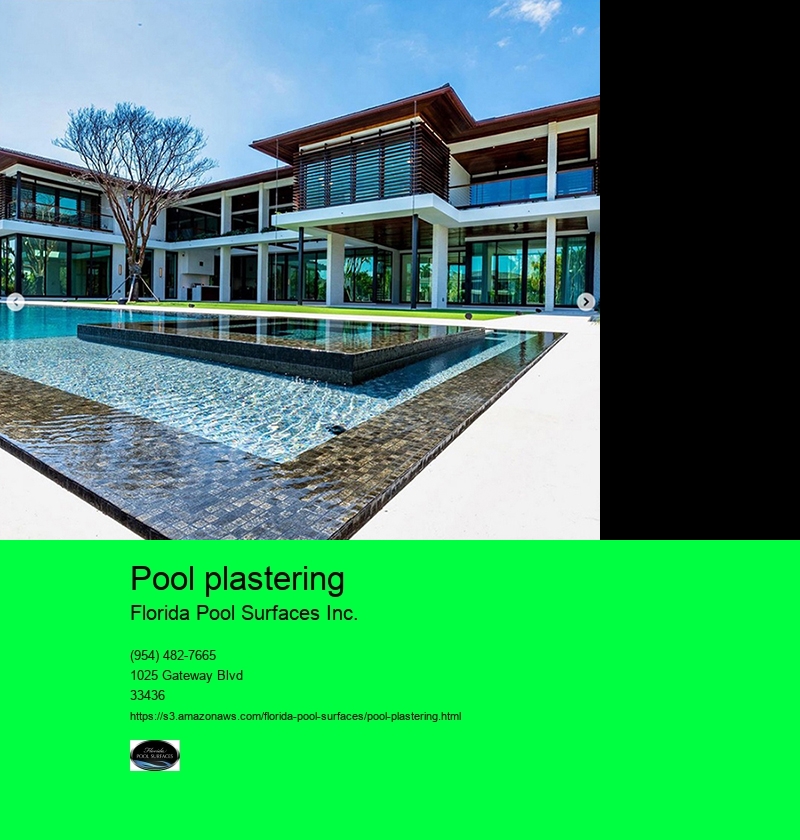 pool plastering Florida Pool Surfaces Inc. plaster in pool