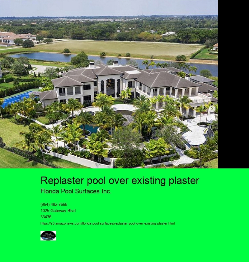 replaster pool over existing plaster